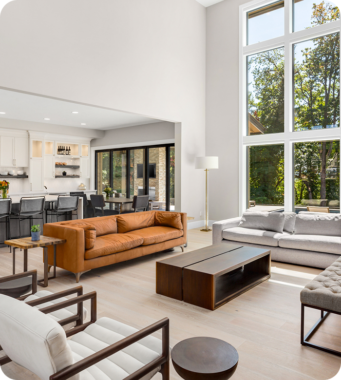 Pramper Pre-Construction helps you plan for a barndominium great room from barndominium builders near me