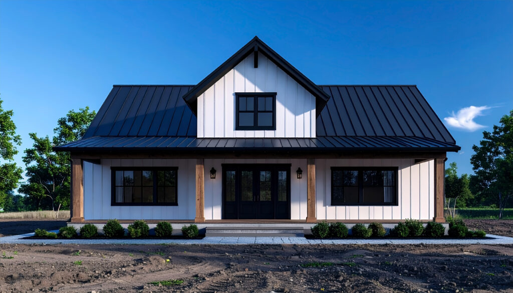 Successful pre-construction made the building of this new custom steel frame home a brereze