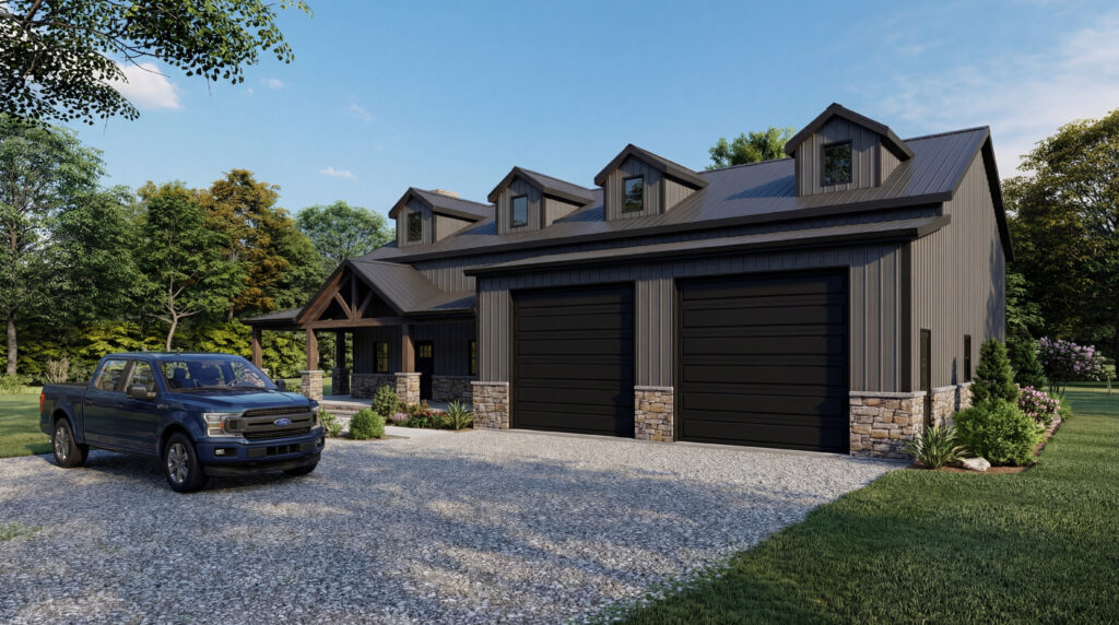 Traditional barndominium financed through a local credit union