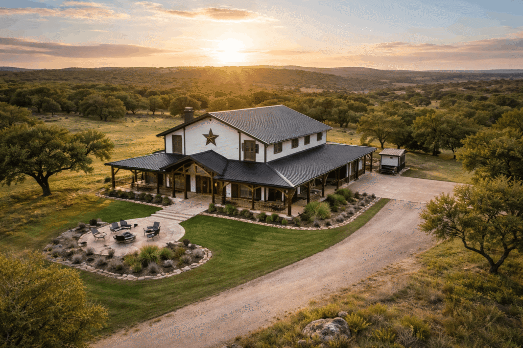 Your barndominium builder is standing by to construct your dream barndo like this palatial estate on your east texas land