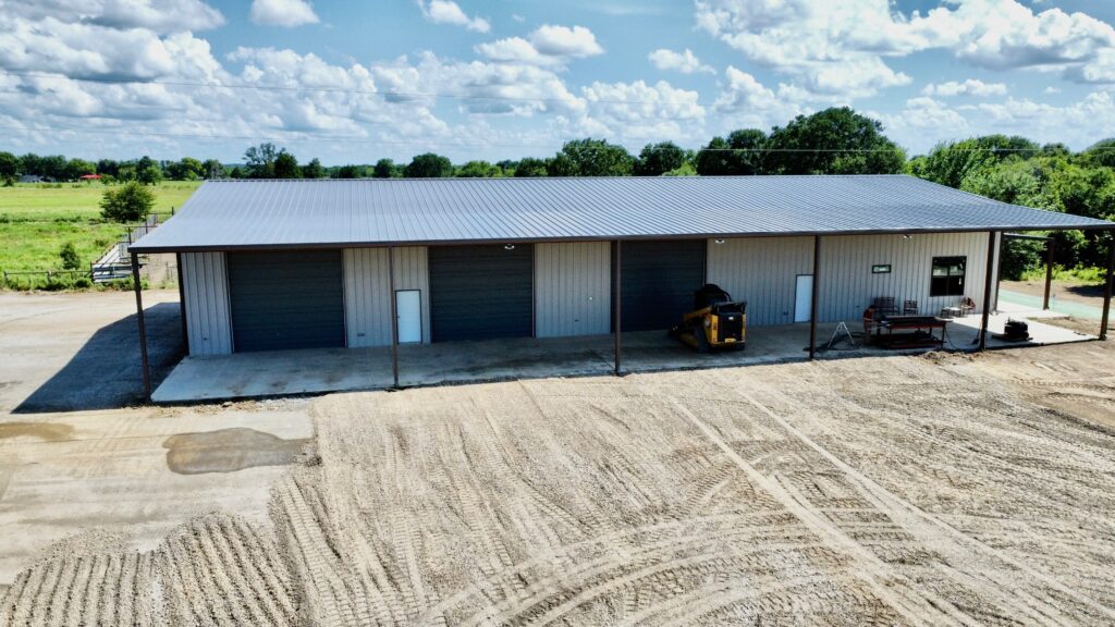 40x60 steel building isn't the only option as demonstrated by this useful metal building configuration